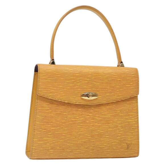 LOUIS VUITTON Epi Malesherbes Hand Bag Tassili Yellow Jonne M52379 - Picture 1 of 16